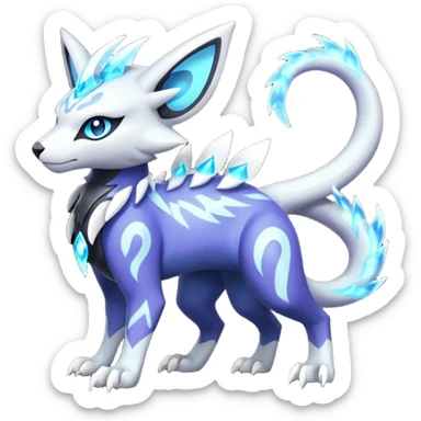 Genet-Absol-Kyurem-Zeraora-Primagen-fusion-creature  sticker