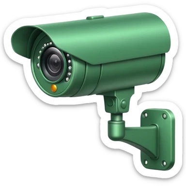 Make it green cctv camera  sticker