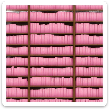 Pink books sticker