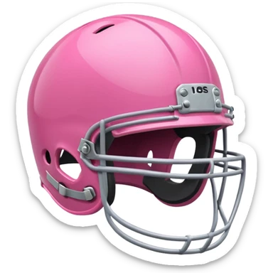 Rugby pink helmet sticker