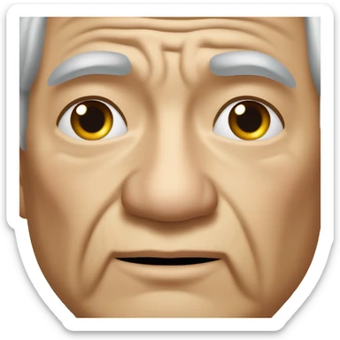 Old man snorting sugar  sticker