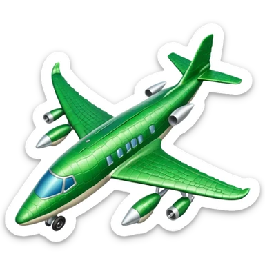 cocodrilo plane sticker
