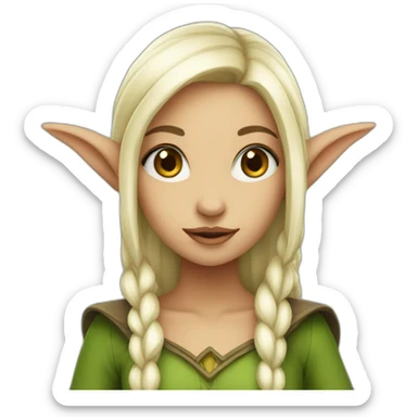 Elfe girl sticker