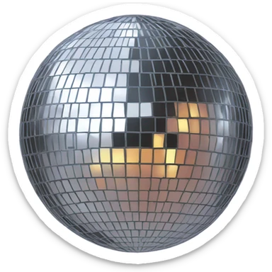 Disco ball sticker