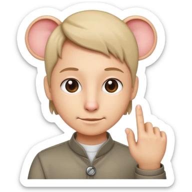 Person doing click it sticker