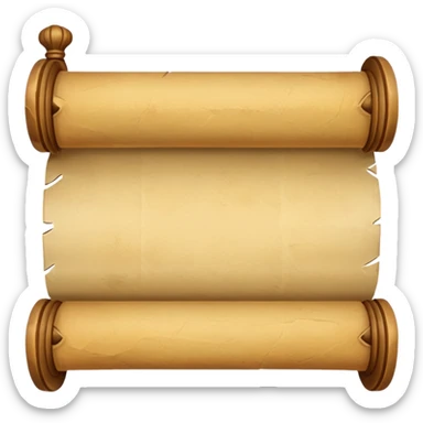 old parchment scroll sticker