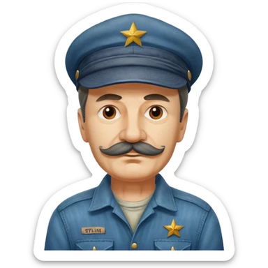 Stalin the truck driver. sticker