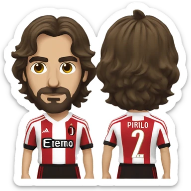 Andrea pirlo AC Milan 21 sticker