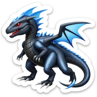 Salandit-Zekrom-Palkia-Fakémon-hybrid-creature (full body)  sticker