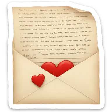 love letter sticker