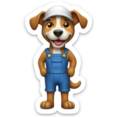dog plumber sticker
