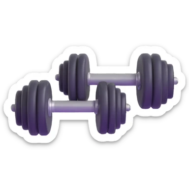 metal gym dumbbell sticker