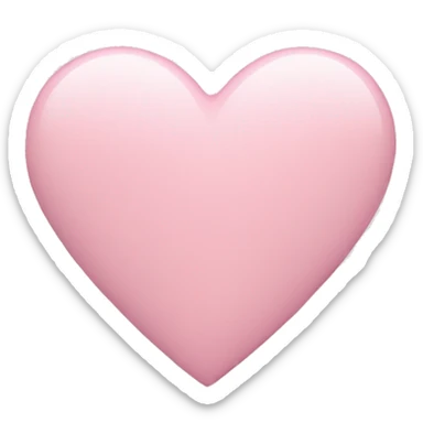 pastel pink heart sticker