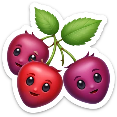 wild berries flavor  sticker