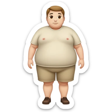 full body big fat fatty sticker
