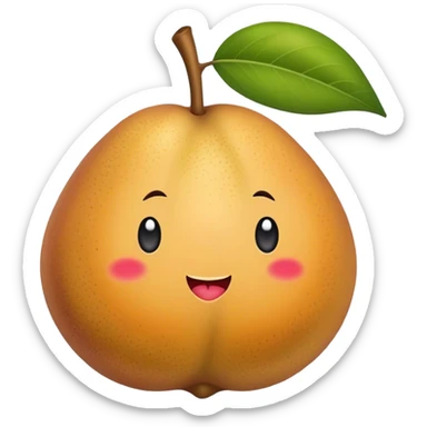 Chikoo fruit sticker