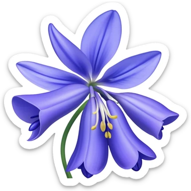 bluebell flower sticker