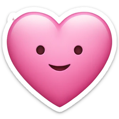 pink heart  sticker