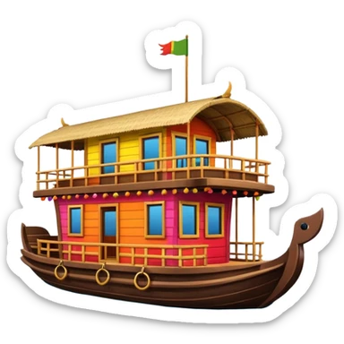Kerala house boat sticker