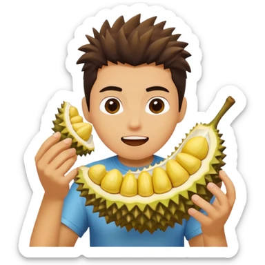 Lagi makan durianShark with a top hat sticker