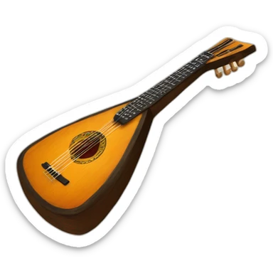 russian Folk Instrument Balalaika 3 string instead sticker