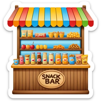 snack bar sticker