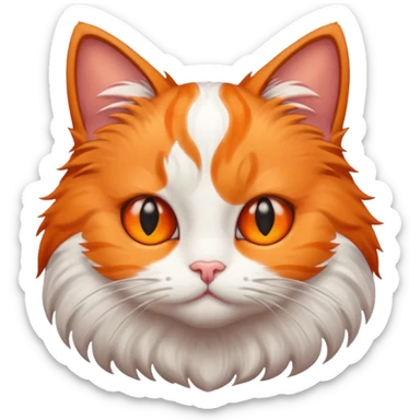 Un gato con ojos enamorados  sticker