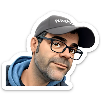 outdoor portrait of a man sticker