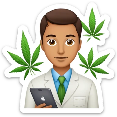 Data analyst building business intelligence tools for the cannabis industry sticker