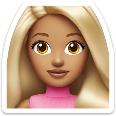 Barbie doll sticker