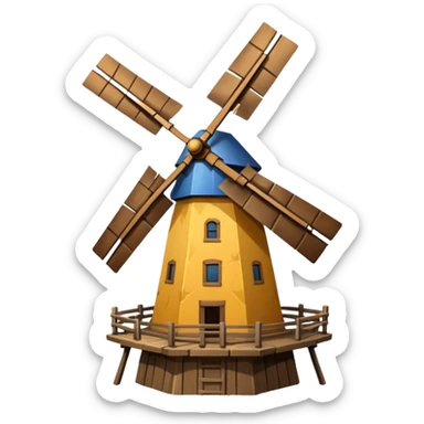 Windmill sticker