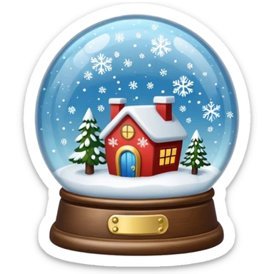 snow globe sticker