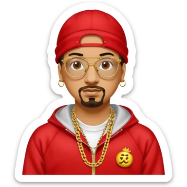 Ali G with red outfit sticker