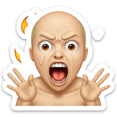 Chiche screaming sticker