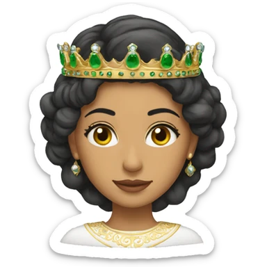 crown queen Saudi arabia sticker