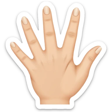 The number seven is signed by extending all fingers and touching the tip of the thumb to the tip of the ring finger.  sticker