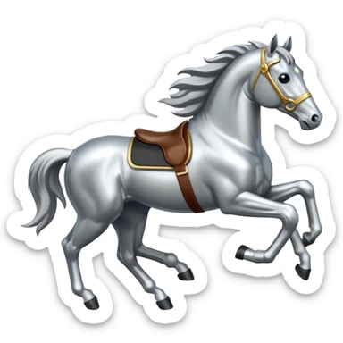 Ford mustang metallic  horse  sticker