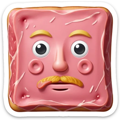 portrait of van gogh as spam meat sticker
