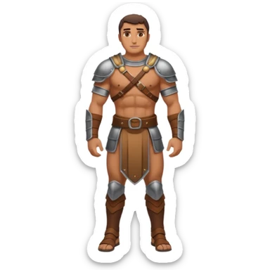 rey fuerte y poderoso de la epoca púnica, foto del cuerpo entero sticker