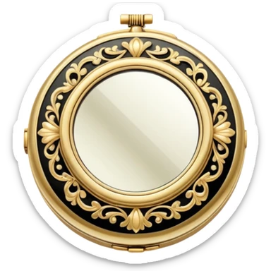 Vintage compact. sticker