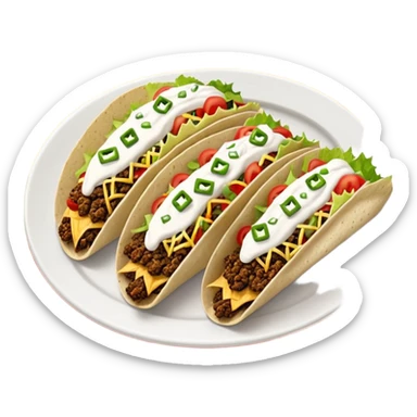 platter of tacos sticker
