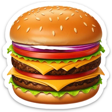 burger single patty sticker