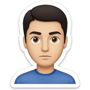 MAKE A MAN WITH AN UNIBROW sticker