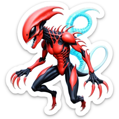 Venom-Xenomorph-Darkrai-Genesect-fusion  sticker