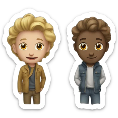 Sacha et enphinobie sticker