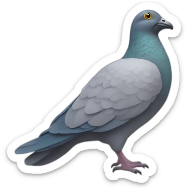 Un dromadaire sur un pigeon sticker