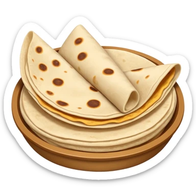 a fresh flour tortilla  sticker