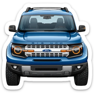 blue Ford bronco sport sticker