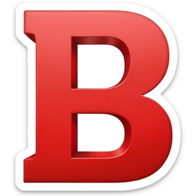 Letters “due” on a red square  sticker