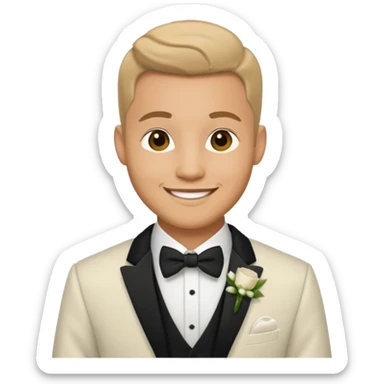 groom wedding attire emoji only sticker
